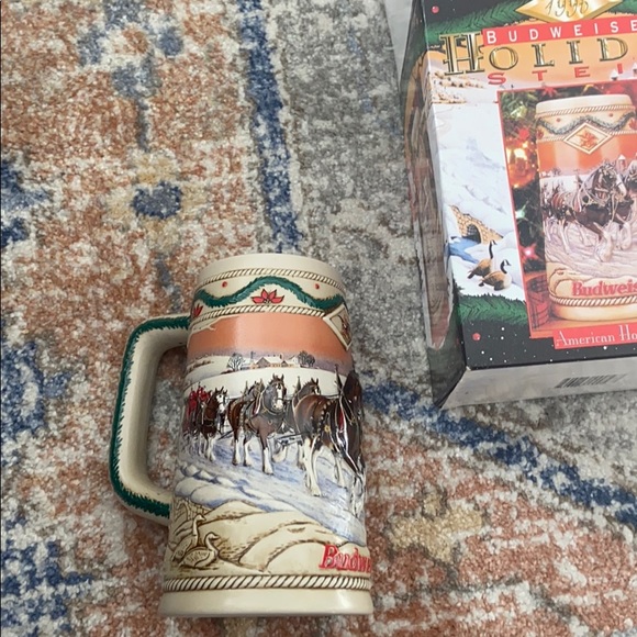 Budweiser Holiday Stein Vintage 1996 Beer Mug collectible - Picture 7 of 10